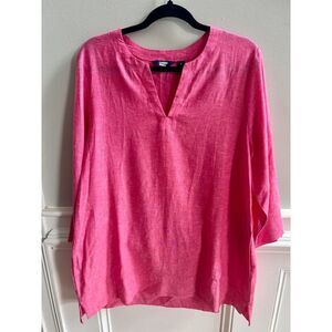 Low Price! Lands’ End Linen Blend Tunic Top – Size Large
